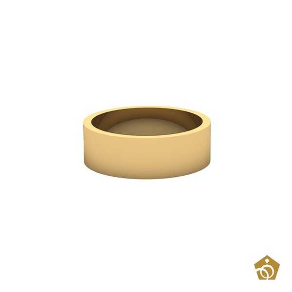 Aliança Quadrada Ouro 18k | 13 Gramas (par)