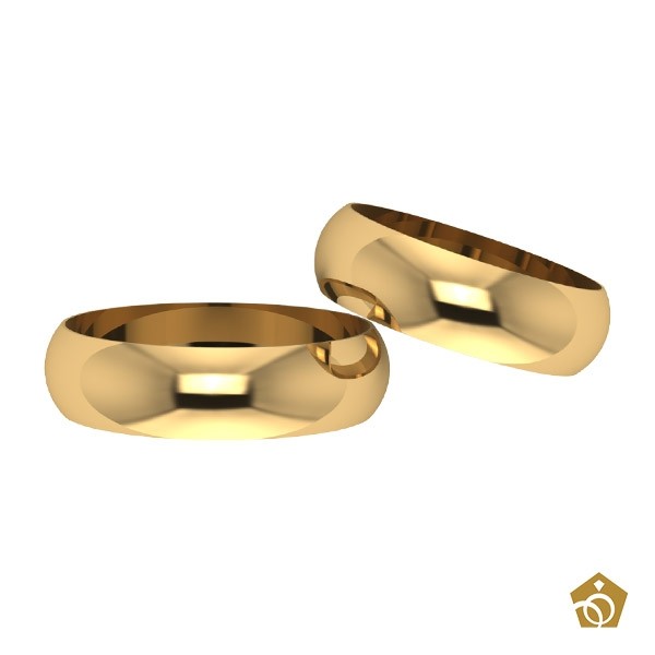Aliança Tradicional Ouro 18k | 13 gramas (par)