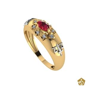 Anel Formatura - Direito - Ouro 18k