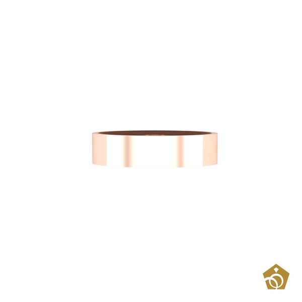 Aliança Quadrada Ouro Rosa 18k | 10 gramas (par)