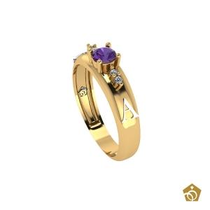 Anel Formatura - Teologia - Ouro 18k